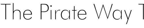 Font : Futura-Thin 2 Custom Text : The Pirate Way Test your own text here Click to download or to view this font on a tshirt that can be custom printed in Bali